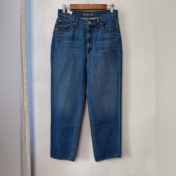 Mother - High-Waist Double Stack Ankle JEAN By Snacks Size 28 - Picture 6 of 16